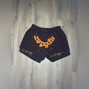 Sp5der OG Web Double Layer ‘Brown’ Shorts
